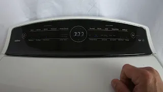 WhirlpoolCabrio washing machine diagnostic mode with a touchscreen