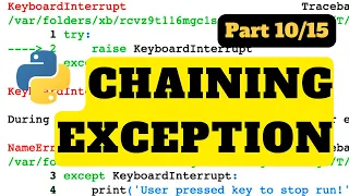 Exception chaining Python Tutorial