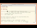 Visual indenting