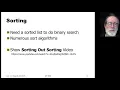 IAT806 Lecture 11 2 Algorithms Sorting