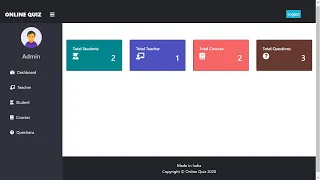 Online Quiz System FREE Source Code LazyCoder