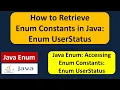 How to Retrieve Enum Constants in Java - enum UserStatus Java enum enum in Java Java Tutorial