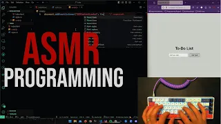 ASMR Programming - To-do List Vanilla JavaScript