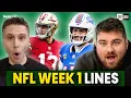 NFL WEEK 1 BETTING LINES Gambling Picks Predictions For 2026 Regular Season Openers
