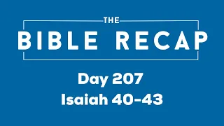 Day 207 Isaiah 40-43