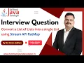 Convert a List of Lists into a single List using Stream API flatMap Learn with Mr Kiran Jadhav