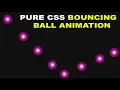 Pure CSS Bouncing Ball Animation HTML and CSS