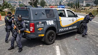ABORDAGEM TERMINA EM CONFRONTO! TOR - TÁTICO OSTENSIVO RODOVIÁRIO