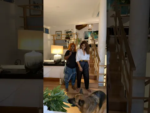 Lisa Hanna teaching Spice to be a Dog Mom. For her #softgirllookEra #Spice #LisaHanna #SpiceandLisa