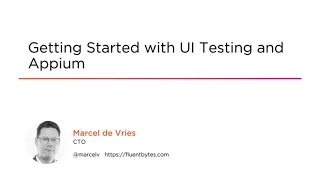 Appium Skills Getting Started with Appium for UI Testing Course