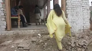 Pashto Alisha Walking In Drama Scene Making
