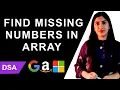 Coding Interview Question Find Missing Numbers in Array XOR application