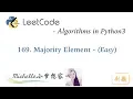 LeetCode in Python 169 Majority Element - Michelle