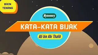 kata kata bijak ali bin abi thalib bikin tenang 