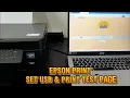 EPSON XP 4200 How to Connect to a PC Using a USB Cable and Print a Test Page