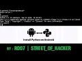 How to install and run python scripts on android STREET - OF