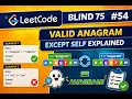 Valid Anagram Explained Easily Blind 75 LeetCode Sorting Optimal Approach