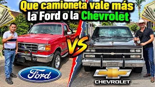 Que camioneta vale más la Chevrolet o la Ford 