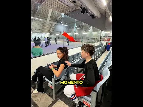 A mãe roubou a cena 😂⛸️