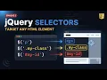jQuery Selectors Explained Target Any HTML Element Episode 2 2027