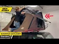 iKamper SkyCamp 2 0 Rocky Black Open and Close Plus RainFly Stowed