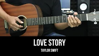 Download Love Story - Taylor Swift | EASY Guitar Tutorial with Chords / Lyrics - Guitar Lessons MP3