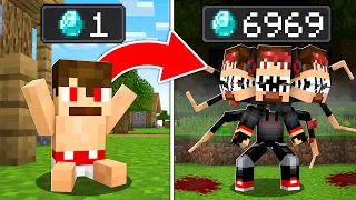 Minecraft, but Every Diamond = MORE SCARY...