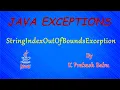 StringIndexOutOfBoundsException in Java