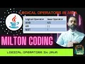Logical Operators Example in Java Hindi Logical Operators
