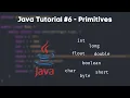 Java Tutorial - Primitive Data Types