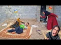 A chaotic life Omid feels sick from overeating and his first wife