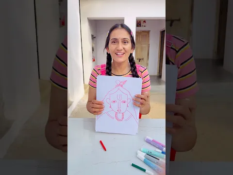 One like for Uma’s Krishna drawing ✍️❤️ #shorts