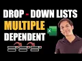 Multiple DROP DOWN Lists in Excel Create Multiple Dependent Drop-Down Lists in Excel