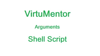 Shell Script Part 4 - Argument