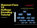 Shannon-Fano VS Huffman Encoding - Tutorial