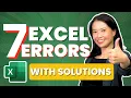 7 COMMON Excel Errors and How to Fix Them Quickly