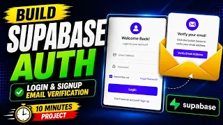 Build Modern Login Signup System with Email Verification Supabase Auth Tutorial