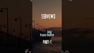 Important String functions for JAVA interviews preparation