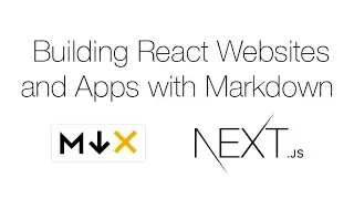 Building React Websites and Apps with Markdown - Guillermo Rauch ReactNYC