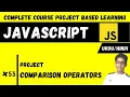 Comparison Operators In Javascript Javascript Complete Course Project Based Learning In Urdu