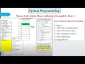 Macro Call within Macro Definition Stack Organization Example System Programming Part 4