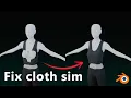 Cloth simulation with dynamic animation Blender tutorial
