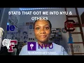 Stats that got me into NYU Fordham Howard others