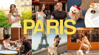 TRAVEL DIARY 🇫🇷 ✈️ photoshoot in paris, shopping, & making a custom Louise Carmen journal!