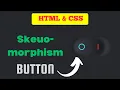 Creative Skeuomorphism Button Design using HTML CSS Modern Toggle Switch Effect 2025