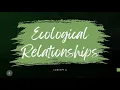 Ecological Relationships