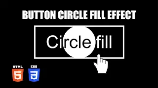 Button Circle Fill Hover Effect HTML CSS Tutorial
