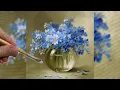 Lagu EXPLORANDO DIFERENTES TONS DE AZUL PARA PINTURA DE FLORES / TUTORIAL DE PINTURA PASSO A PASSO