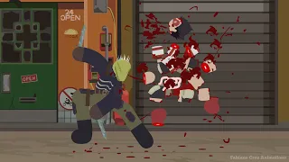 Average Day for Caiman | Dorohedoro Stick Animation