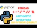 Arithmetic operators easy python programming